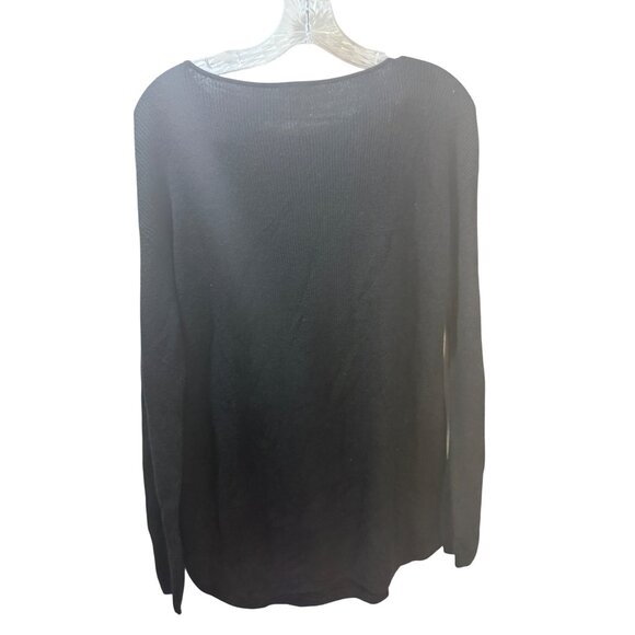 Talbots Womens Black Long Sleeve Sweater S Cotton Blend - Picture 5 of 6